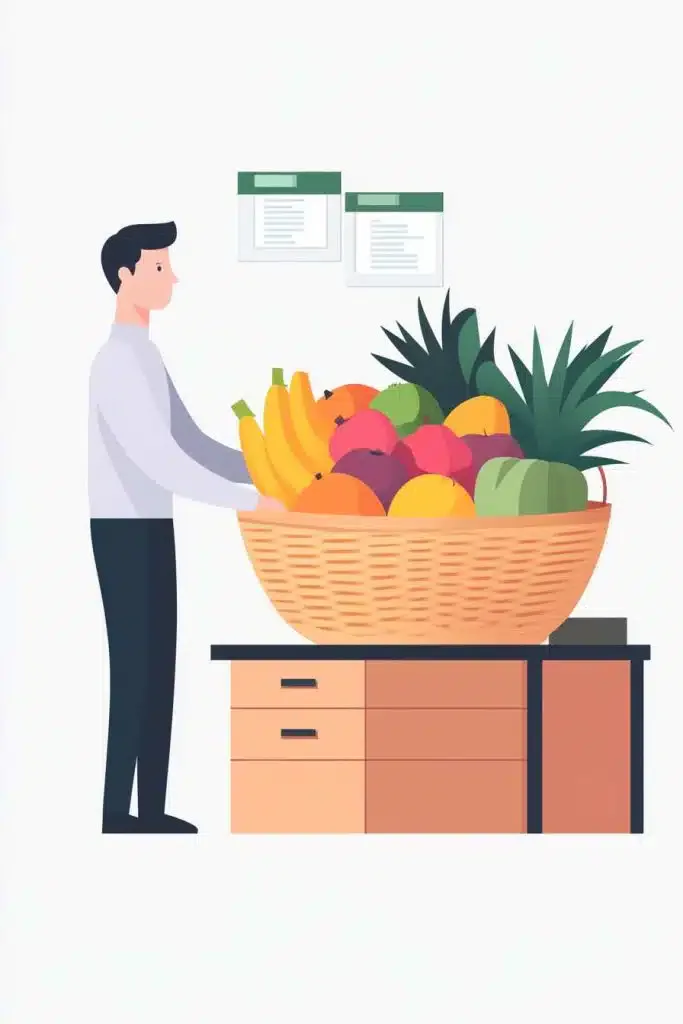 panier de fruits en entreprise